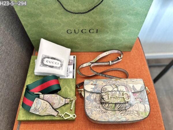 GUCCI TIGER HORSEBIT 1955 MINI BAG 20CM ‎677266 UTIBC 9177 - Image 2