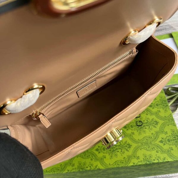 GUCCI DECO SMALL SHOULDER BAG BEIGE 25CM 740834 AAB1Q 2754 - Image 4