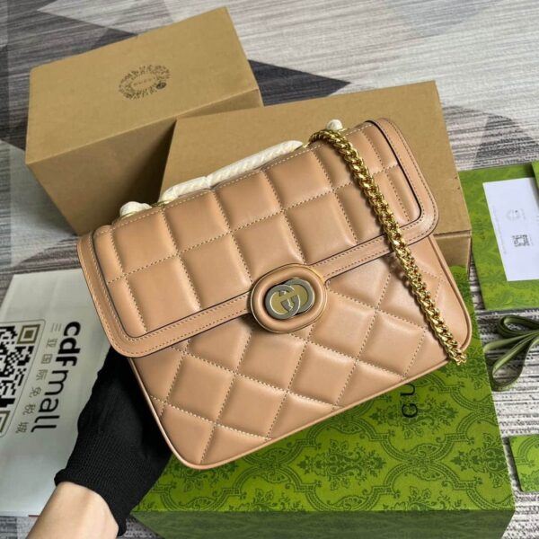 GUCCI DECO SMALL SHOULDER BAG BEIGE 25CM 740834 AAB1Q 2754 - Image 7