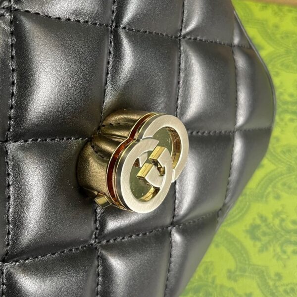 GUCCI DECO MINI SHOULDER BAG BLACK 18CM 741457 AAB7A 1000 - Image 7