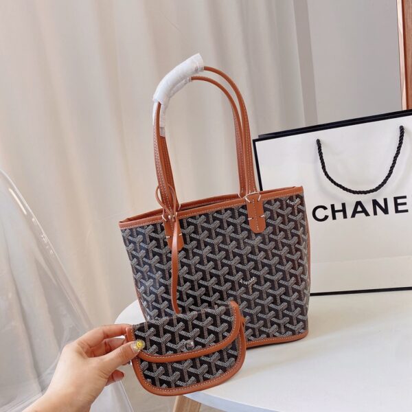 GOYARD ANJOU MINI BAG BLACK TAN 21CM ANJOUSMINCG03TY01P - Image 2