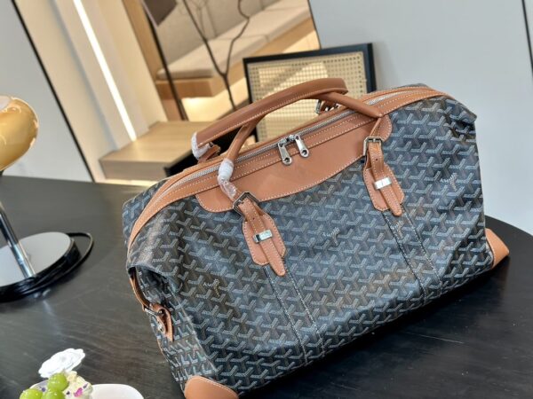 GOYARD BOWLING BAG BLACK TAN 50CM BOWLIN055TY01CL03P - Image 5