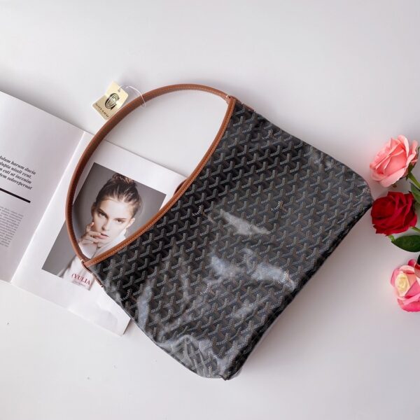 GOYARD BOHÈME HOBO BAG BLACK TAN 42CM BOHEMEPMLTY01CL03P - Image 6