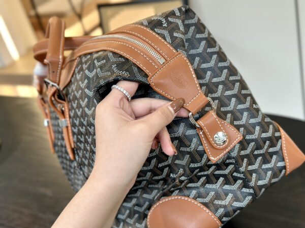 GOYARD BOWLING BAG BLACK TAN 50CM BOWLIN055TY01CL03P - Image 7