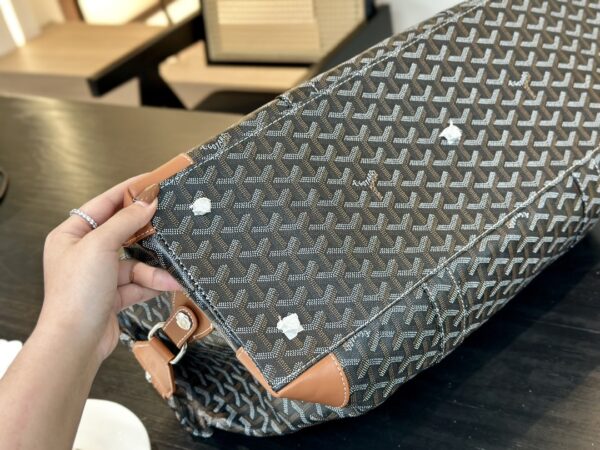 GOYARD BOWLING BAG BLACK TAN 50CM BOWLIN055TY01CL03P - Image 8