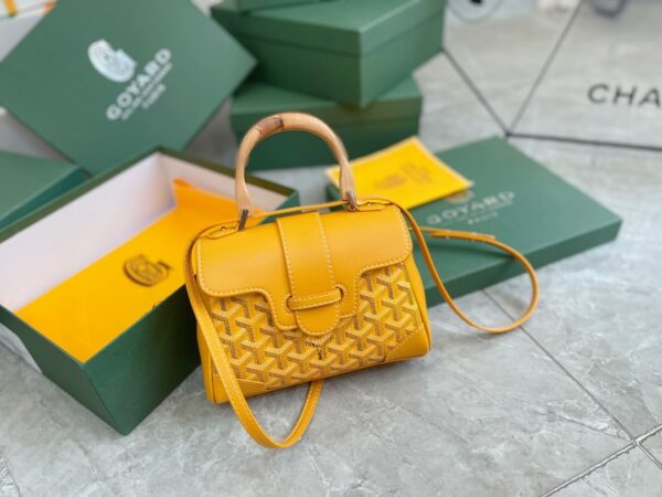 GOYARD SAÏGON SOUPLE MINI BAG YELLOW 20CM SAIGONMINTY08CL08P - Image 2