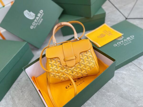 GOYARD SAÏGON SOUPLE MINI BAG YELLOW 20CM SAIGONMINTY08CL08P - Image 3