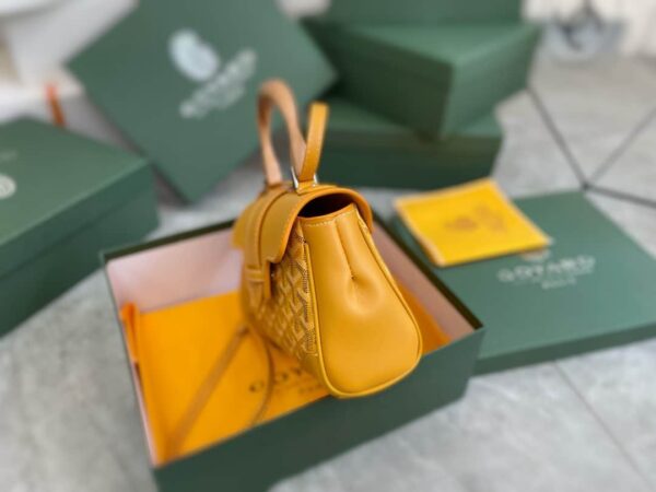 GOYARD SAÏGON SOUPLE MINI BAG YELLOW 20CM SAIGONMINTY08CL08P - Image 6