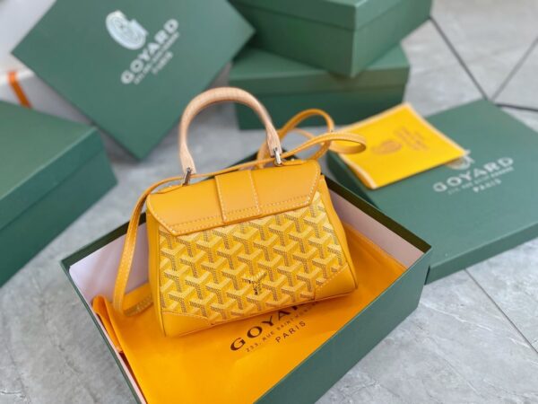 GOYARD SAÏGON SOUPLE MINI BAG YELLOW 20CM SAIGONMINTY08CL08P - Image 7