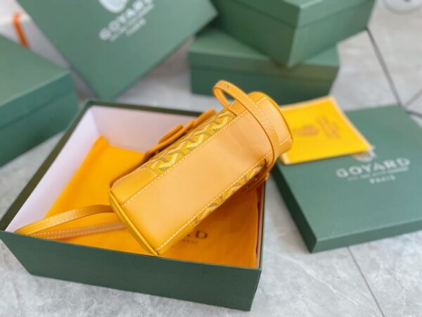 GOYARD SAÏGON SOUPLE MINI BAG YELLOW 20CM SAIGONMINTY08CL08P - Image 9