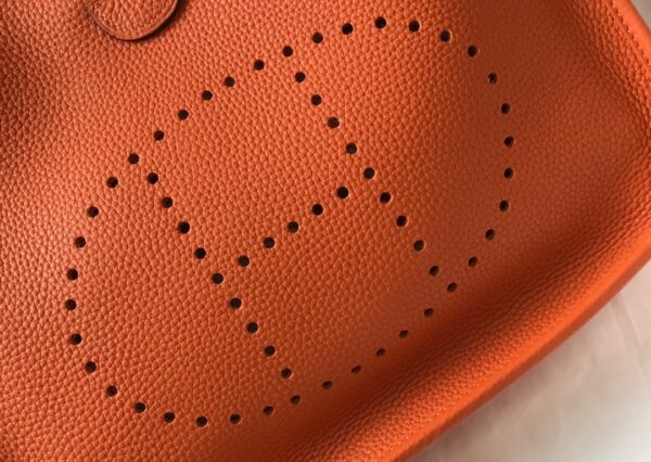 HERMES CLEMENCE EVELYNE PM 30CM ORANGE FEU - Image 3