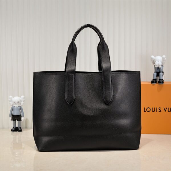 LOUIS VUITTON CABAS VOYAGE NM TAURILLON BLACK 45CM - Image 2