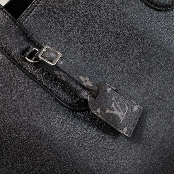 LOUIS VUITTON CABAS VOYAGE NM TAURILLON BLACK 45CM - Image 6