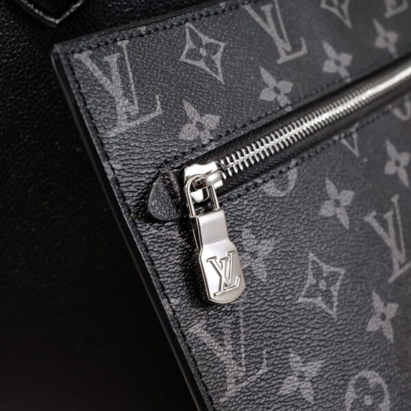 LOUIS VUITTON CABAS VOYAGE NM TAURILLON BLACK 45CM - Image 7