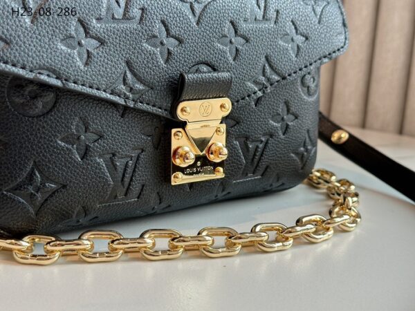 LOUIS VUITTON POCHETTE MÉTIS EAST WEST BAG BLACK 21CM M46595 - Image 3