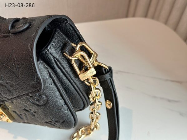 LOUIS VUITTON POCHETTE MÉTIS EAST WEST BAG BLACK 21CM M46595 - Image 6