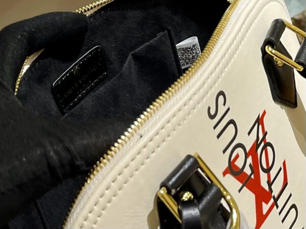 LOUIS VUITTON ALMA BB BEIGE BLACK 24CM M23598 - Image 10