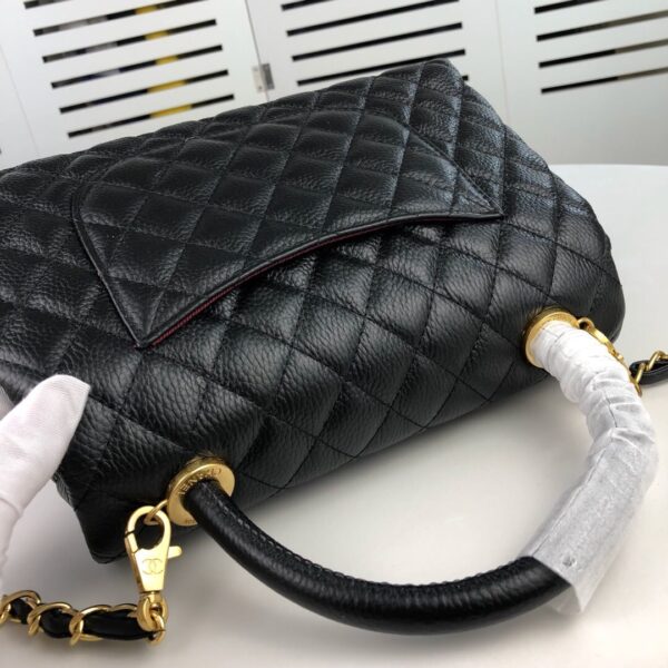 CHANEL MEDIUM COCO FLAP BAG WITH TOP HANDLE 26CM - Image 7