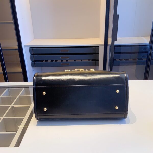 CHANEL DEAUVILLE LARGE SHOPPING BAG LEATHER BLACK 38CM - Image 6