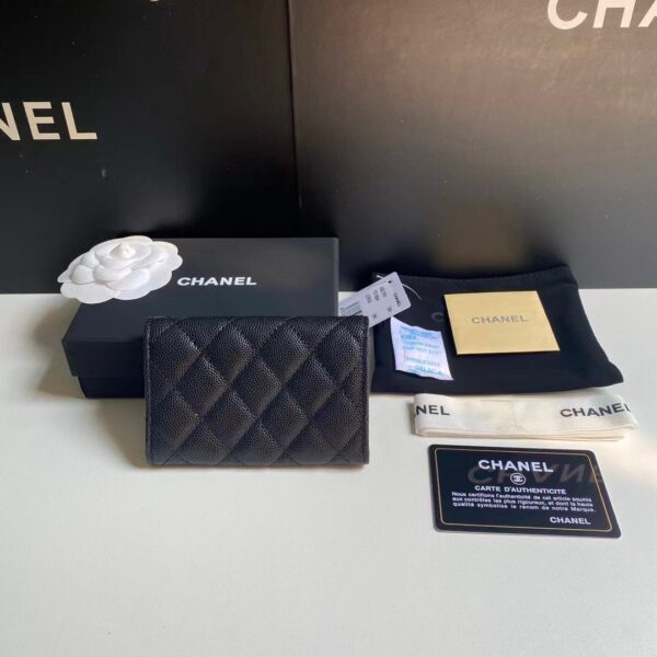 CHANEL CLASSIC CARD HOLDER WALLET BLACK AP0214 - Image 3