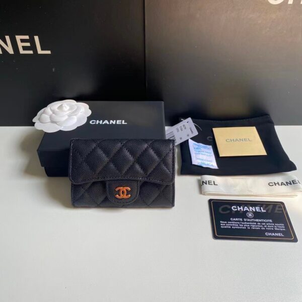 CHANEL CLASSIC CARD HOLDER WALLET BLACK AP0214 - Image 2