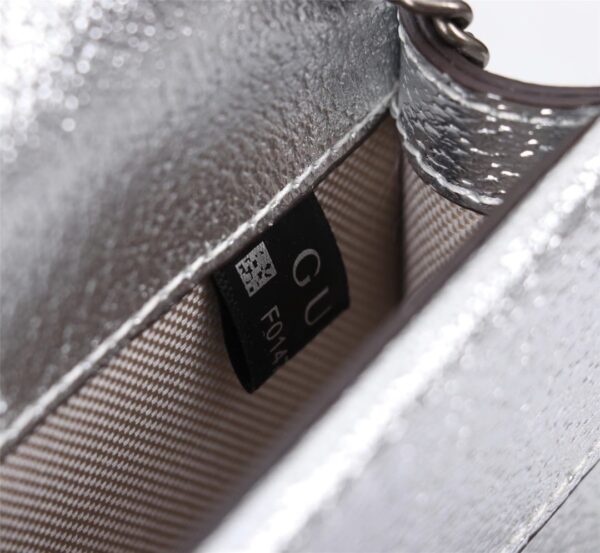 GUCCI WOMEN'S DIONYSUS SUPER MINI CROSSBODY BAG SILVER 16CM 476432 1TRBN 8173 - Image 3
