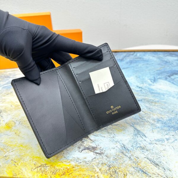 LOUIS VUITTON POCKET ORGANIZER BLACK 11CM M69979 - Image 8