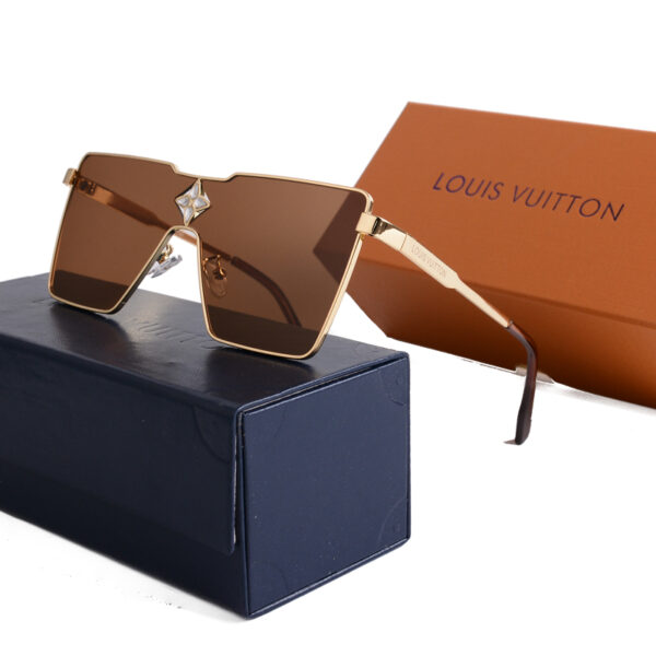 LOUIS VUITTON CYCLONE METAL SUNGLASSES GOLD HARDWARE IN TEA - Image 3