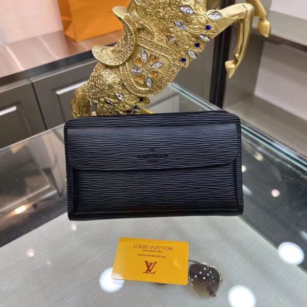 LOUIS VUITTON EPI SARAH WALLET BLACK 28CM - Image 2