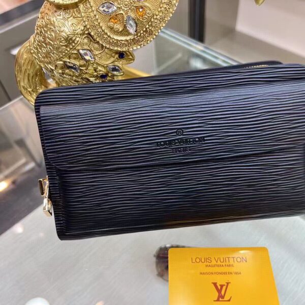 LOUIS VUITTON EPI SARAH WALLET BLACK 28CM - Image 7