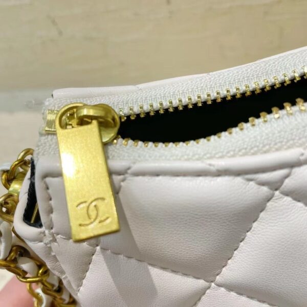 CHANEL CLUTCH WITH STRAP WHITE 24CM - Image 7