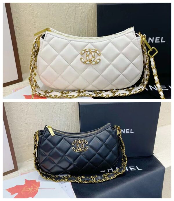CHANEL CLUTCH WITH STRAP WHITE 24CM - Image 8