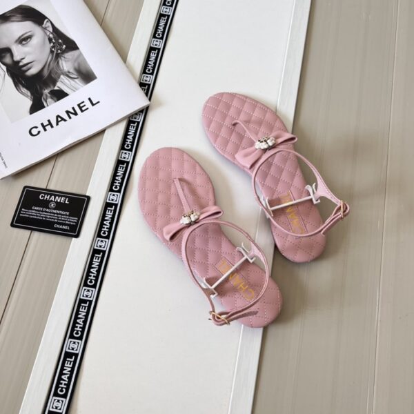 CHANEL SANDALS PINK G45258 X01000 NS099 - Image 2