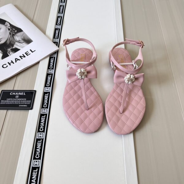 CHANEL SANDALS PINK G45258 X01000 NS099 - Image 7