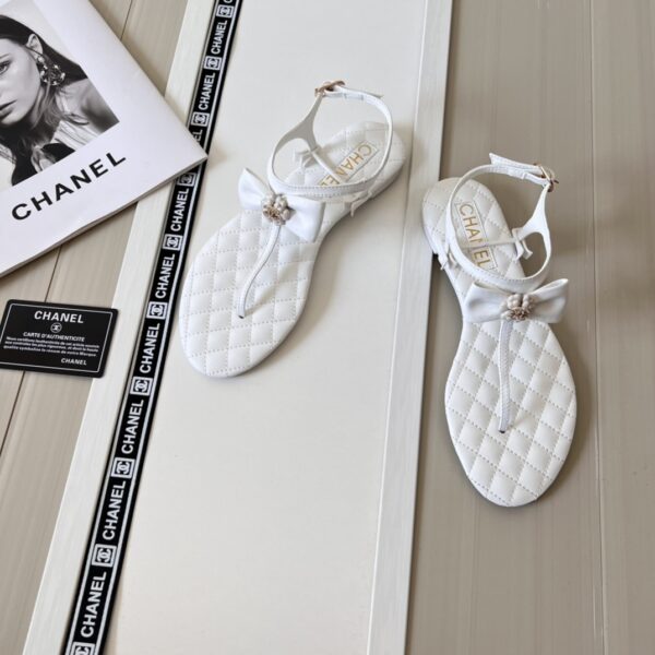 CHANEL SANDALS WHITE G45258 - Image 3