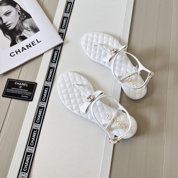 CHANEL SANDALS WHITE G45258 - Image 6