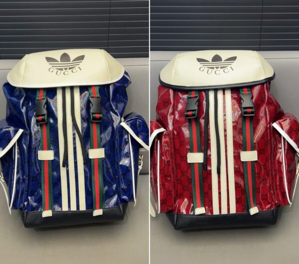 GUCCI X ADIDAS BACKPACK BLUE 42CM - Image 2