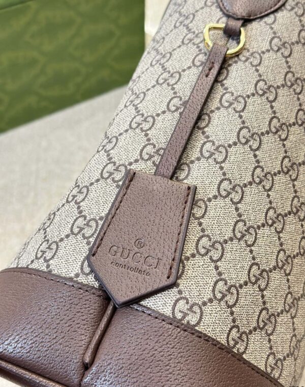 GUCCI OPHIDIA GG SMALL SHOULDER BAG ‎BEIGE AND EBONY 23CM 781402 96IWG 8745 - Image 6
