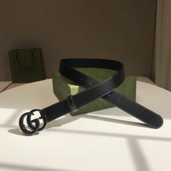 GUCCI GG MARMONT THIN BELT BLACK LEATHER 414516 18YXV 1000 - Image 3