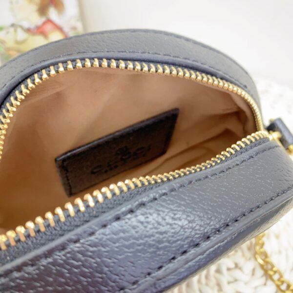 GUCCI OPHIDIA MINI GG ROUND SHOULDER BAG BEIGE 18CM 550618 96I3B 8745 - Image 3