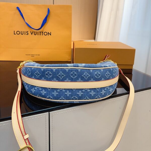 LOUIS VUITTON LOOP HOBO MONOGRAM DENIM BAG BLUE 35CM - Image 6