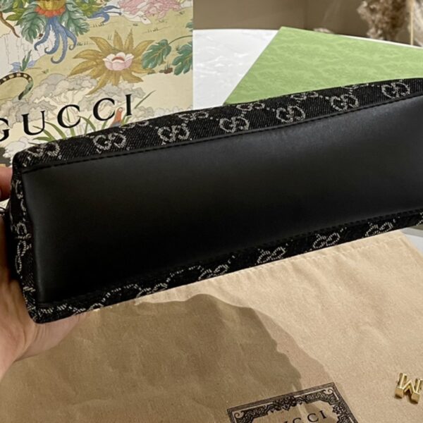 GUCCI OPHIDIA GG SMALL SHOULDER BAG BLACK 23CM 499621 FAC2F 8450 - Image 3
