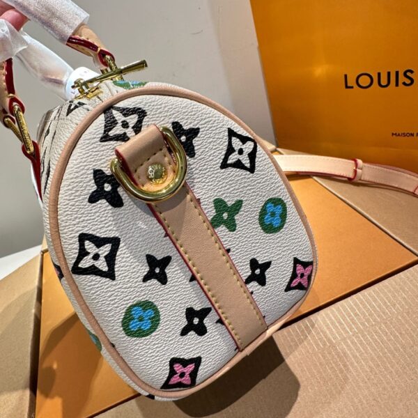 LOUIS VUITTON SPEEDY 25 HANDBAG MONOGRAM CANVAS IN MULTICOLOR 25CM - Image 5