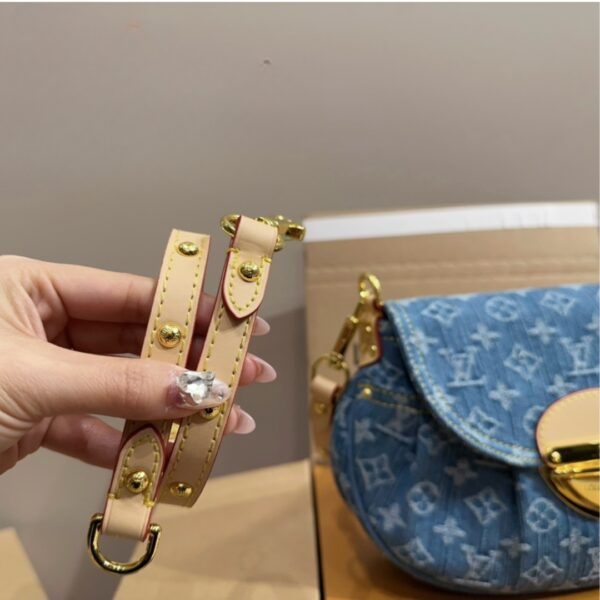 LOUIS VUITTON SUNSET MONOGRAM DENIM BLUE 26CM M46829 - Image 5