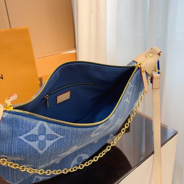 LOUIS VUITTON LOOP HOBO MONOGRAM DENIM BAG BLUE 35CM - Image 10