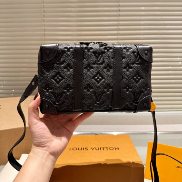 LOUIS VUITTON SOFT TRUNK WALLET MONOGRAM TAURILLON LEATHER BLACK 23CM M80224 - Image 2