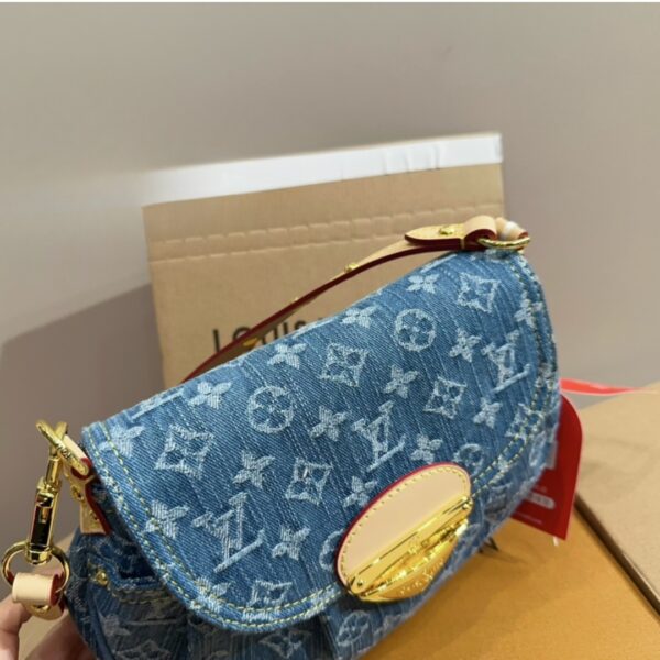 LOUIS VUITTON SUNSET MONOGRAM DENIM BLUE 26CM M46829 - Image 6