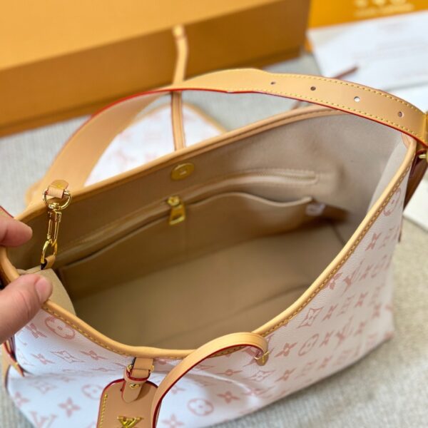 LOUIS VUITTON CARRYALL PM BAG PINK 30CM - Image 8