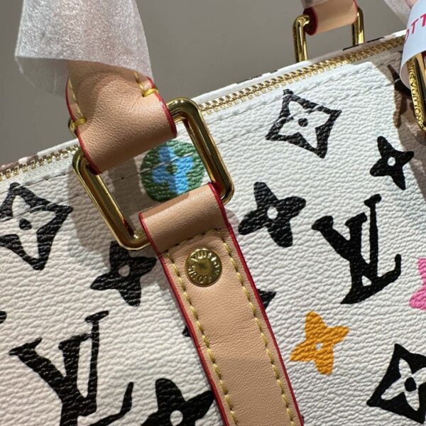 LOUIS VUITTON SPEEDY 25 HANDBAG MONOGRAM CANVAS IN MULTICOLOR 25CM - Image 8