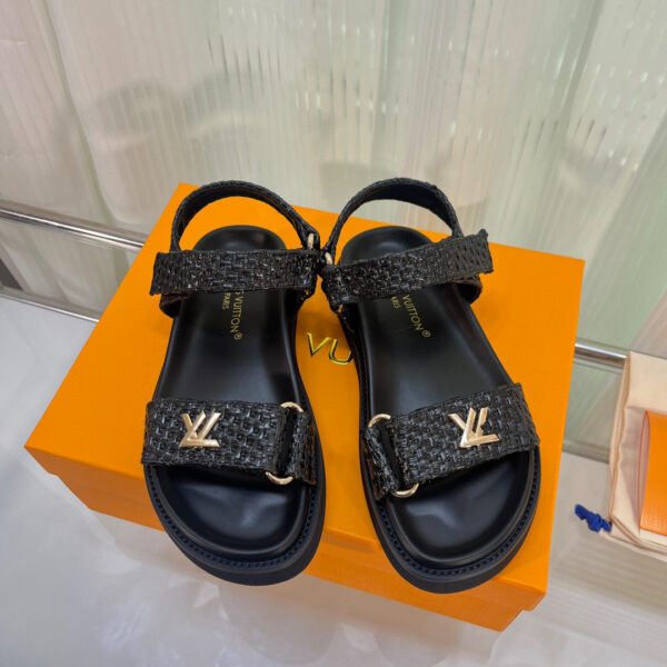 LOUIS VUITTON SUNSET FLAT COMFORT SANDAL BLACK 1ABHFZ - Image 3
